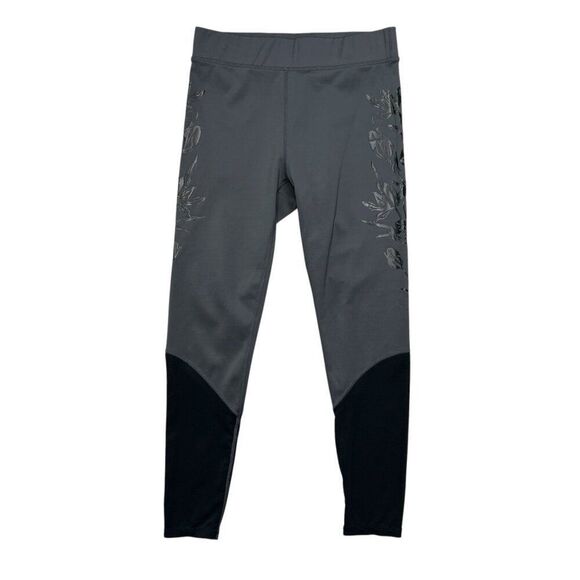 Fabletics Tights Women's Size Small Mid-Rise UltraCool Floral 7/8 Leggings - Picture 1 of 9